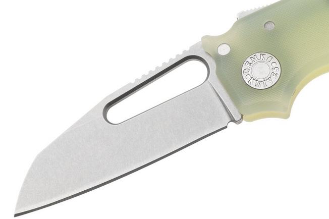 Image for Demko Knives MG AD22 Shark-Foot AD22-MC-N-G10-SF Stonewashed MagnaCut, Natural G10, pocket knife