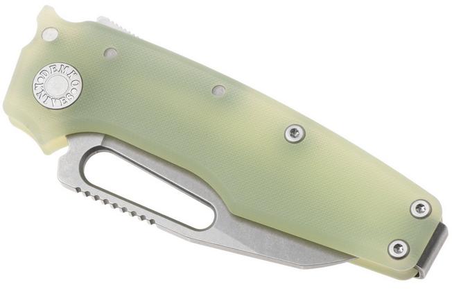 Image for Demko Knives MG AD22 Shark-Foot AD22-MC-N-G10-SF Stonewashed MagnaCut, Natural G10, pocket knife