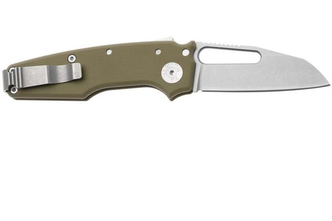 Image for Demko Knives MG AD22 Shark-Foot AD22-MC-OD-G10-SF Stonewashed MagnaCut, OD-Green G10, pocket knife