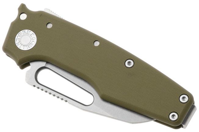 Image for Demko Knives MG AD22 Shark-Foot AD22-MC-OD-G10-SF Stonewashed MagnaCut, OD-Green G10, pocket knife