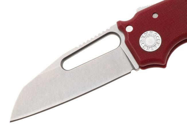Image for Demko Knives MG AD22 Shark-Foot AD22-MC-RED-G10-SF Stonewashed MagnaCut, Red G10, pocket knife