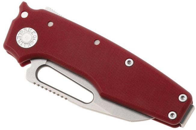 Image for Demko Knives MG AD22 Shark-Foot AD22-MC-RED-G10-SF Stonewashed MagnaCut, Red G10, pocket knife