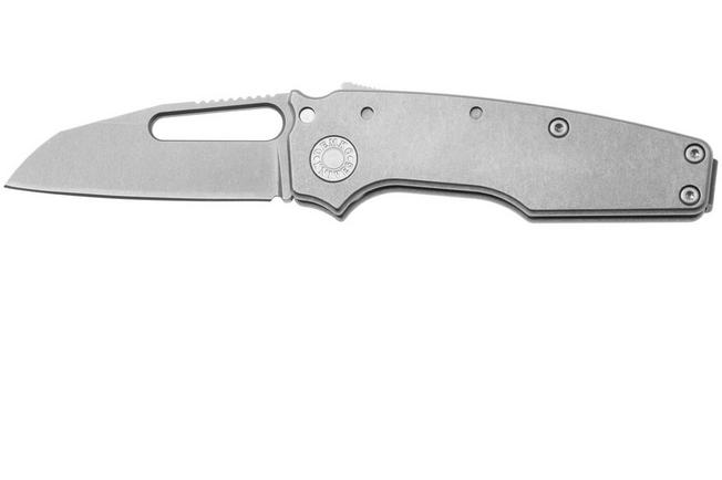 Image for Demko Knives MG AD22 Shark-Foot AD22-MC-SM-TI-SF Stonewashed MagnaCut, Smooth Titanium, pocket knife