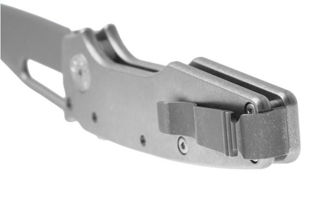 Image for Demko Knives MG AD22 Shark-Foot AD22-MC-SM-TI-SF Stonewashed MagnaCut, Smooth Titanium, pocket knife