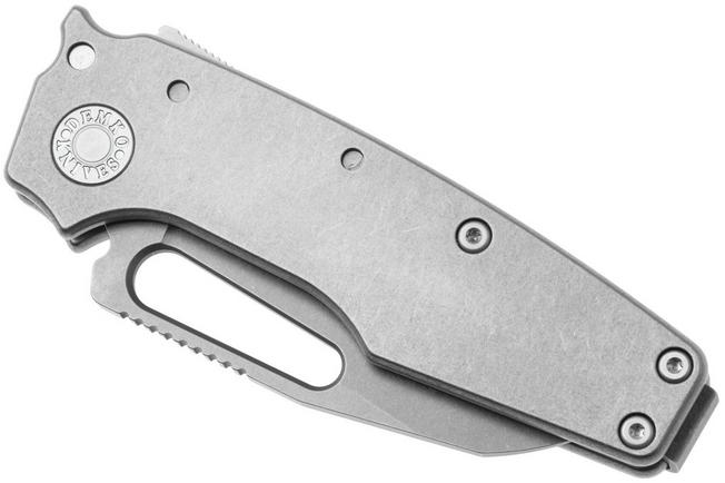 Image for Demko Knives MG AD22 Shark-Foot AD22-MC-SM-TI-SF Stonewashed MagnaCut, Smooth Titanium, pocket knife
