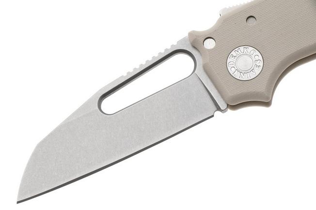Image for Demko Knives MG AD22 Shark-Foot AD22-MC-TAN-G10-SF Stonewashed MagnaCut, Tan G10, pocket knife