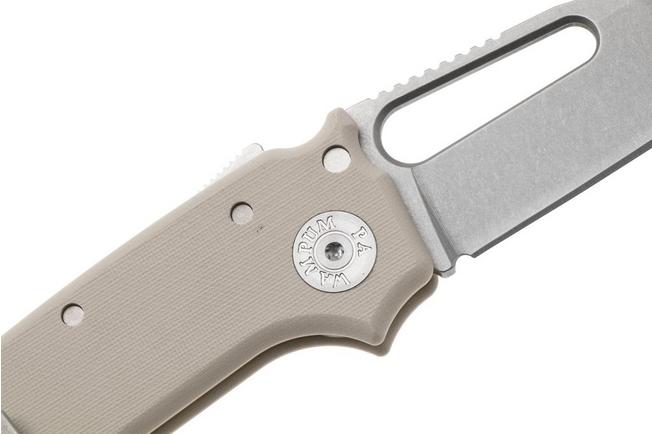 Image for Demko Knives MG AD22 Shark-Foot AD22-MC-TAN-G10-SF Stonewashed MagnaCut, Tan G10, pocket knife