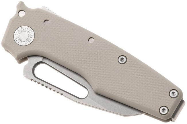 Image for Demko Knives MG AD22 Shark-Foot AD22-MC-TAN-G10-SF Stonewashed MagnaCut, Tan G10, pocket knife