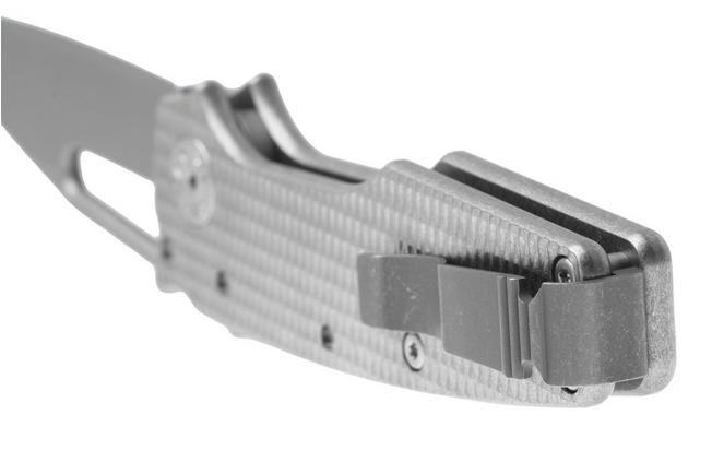 Image for Demko Knives MG AD22 Shark-Foot AD22-MC-TEX-TI-SF Stonewashed MagnaCut, Textured Titanium, pocket knife