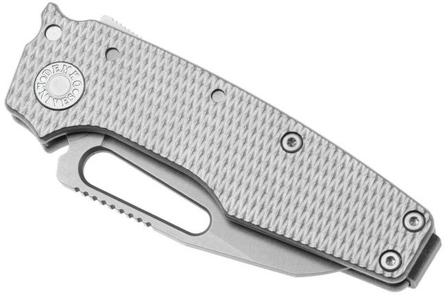 Image for Demko Knives MG AD22 Shark-Foot AD22-MC-TEX-TI-SF Stonewashed MagnaCut, Textured Titanium, pocket knife