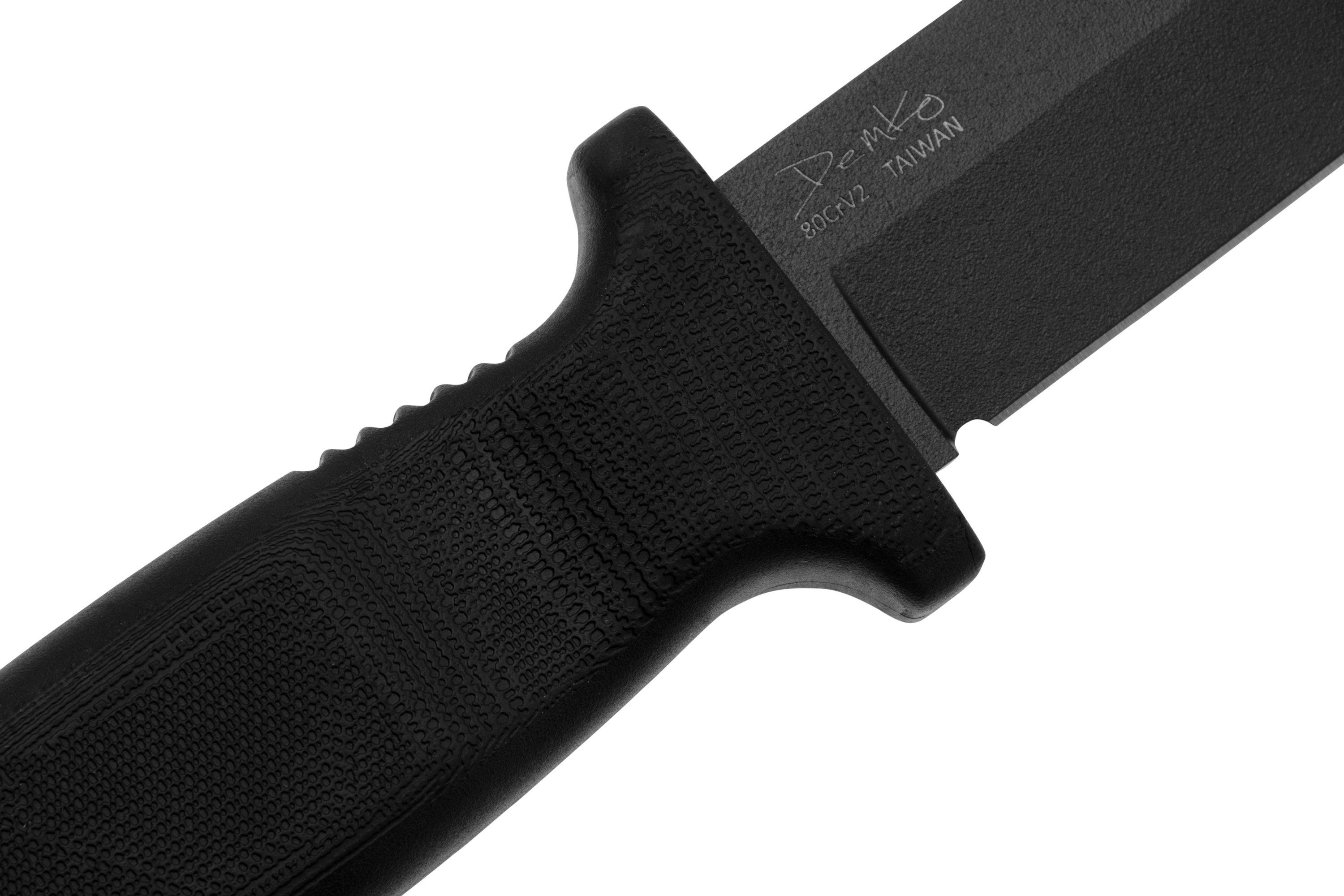 Demko Knives Armiger 4 Tanto Point ARM4-80CrV2-BLK-TP Black TPR 