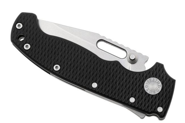 Afbeelding voor Demko MG AD20 Shark-Lock, Stonewashed MagnaCut Clip Point, Black G10, zakmes