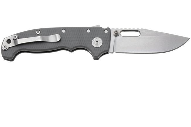 Afbeelding voor Demko MG AD20 Shark-Lock, Stonewashed MagnaCut Clip Point, MGAD20-MAG-GRY-G10, Grey G10 zakmes