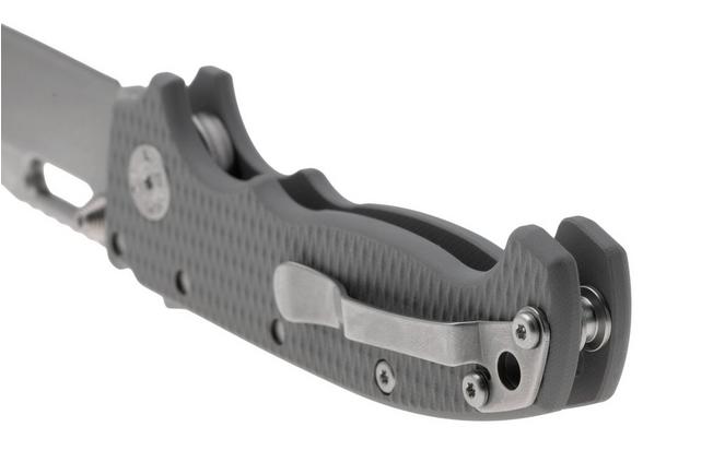 Afbeelding voor Demko MG AD20 Shark-Lock, Stonewashed MagnaCut Clip Point, MGAD20-MAG-GRY-G10, Grey G10 zakmes