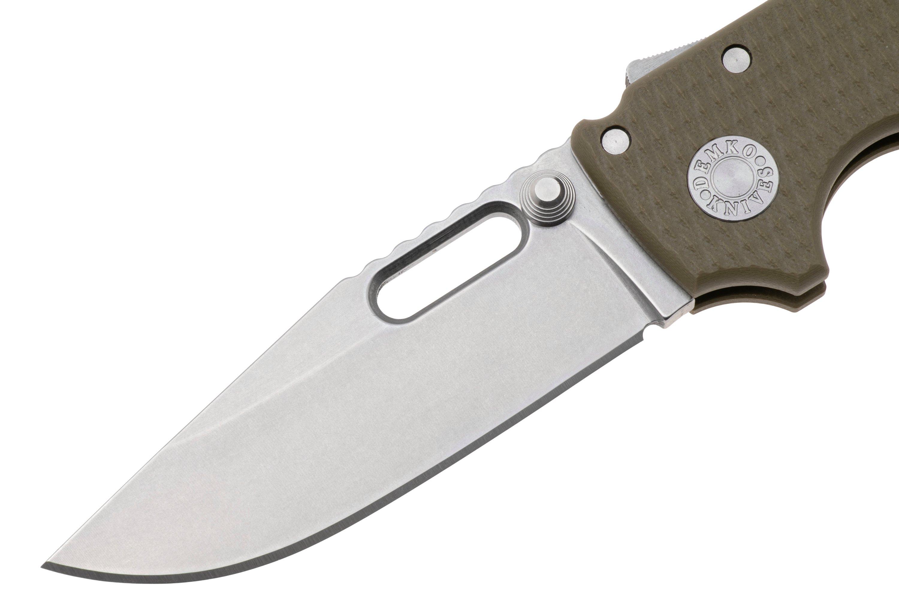 Demko MG AD20 Shark-Lock, Stonewashed MagnaCut Clip Point, MGAD20-MAG ...