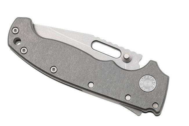 Afbeelding voor Demko MG AD20 Shark-Lock, Stonewashed MagnaCut Clip Point, MGAD20-MAG-SMT-TI, Smooth Titanium zakmes