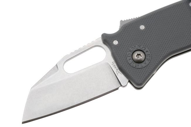 Afbeelding voor Demko Nano-Shark, NANO-10A-GREY GRN-SF, Stonewashed AUS-10A Shark Foot, Grey GRN zakmes