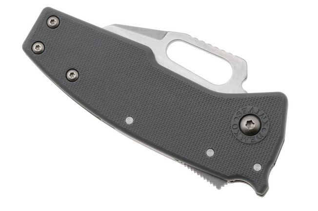 Afbeelding voor Demko Nano-Shark, NANO-10A-GREY GRN-SF, Stonewashed AUS-10A Shark Foot, Grey GRN zakmes