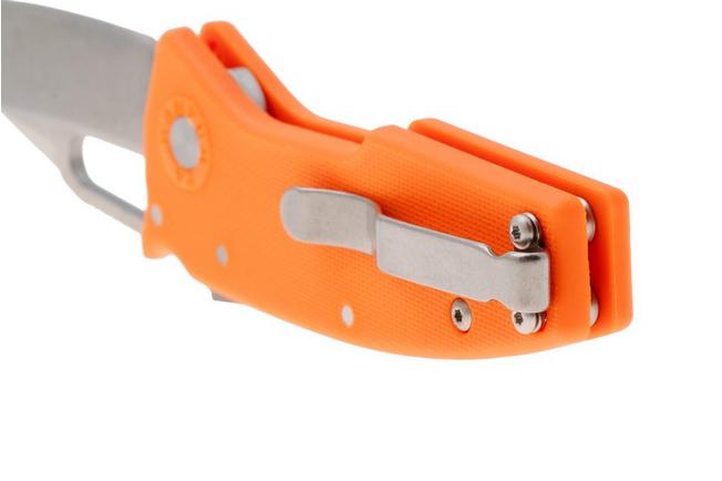 Afbeelding voor Demko Nano-Shark, NANO-10A-ORANGE GRN-SF, Stonewashed AUS-10A Shark Foot, Orange GRN zakmes