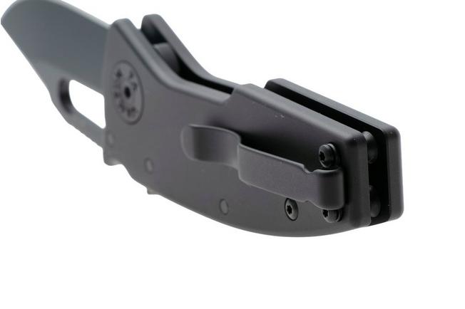 Afbeelding voor Demko Nano-Shark, NANO-20CV-BLACK ALUM-CP, Stealth DLC CPM 20CV Clip Point, Black Aluminum zakmes