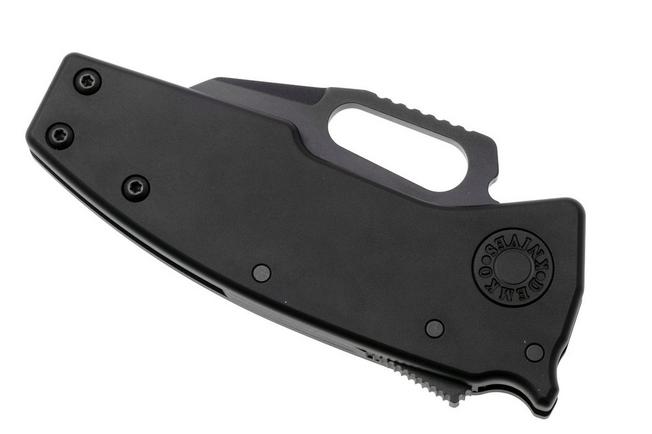 Afbeelding voor Demko Nano-Shark, NANO-20CV-BLACK ALUM-SF, Stealth DLC CPM 20CV Shark Foot, Black Aluminum zakmes