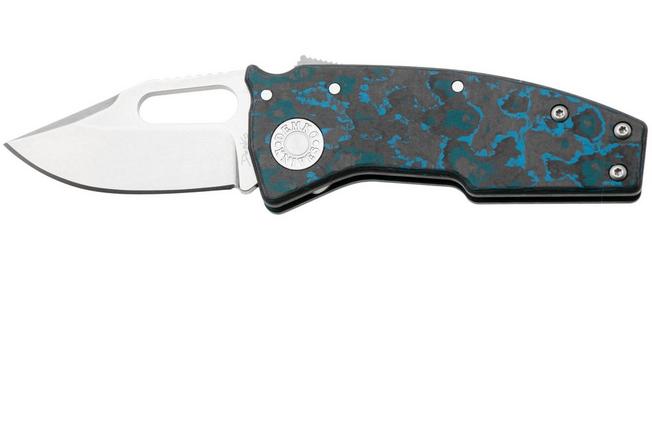 Afbeelding voor Demko Nano-Shark NANO-20CV-FC-ARC-CP Clip Point CPM 20CV, Fat Carbon Arctic Storm, zakmes