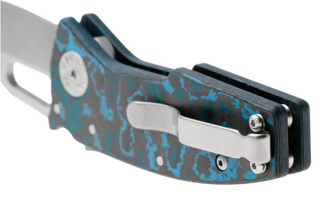 Afbeelding voor Demko Nano-Shark NANO-20CV-FC-ARC-CP Clip Point CPM 20CV, Fat Carbon Arctic Storm, zakmes
