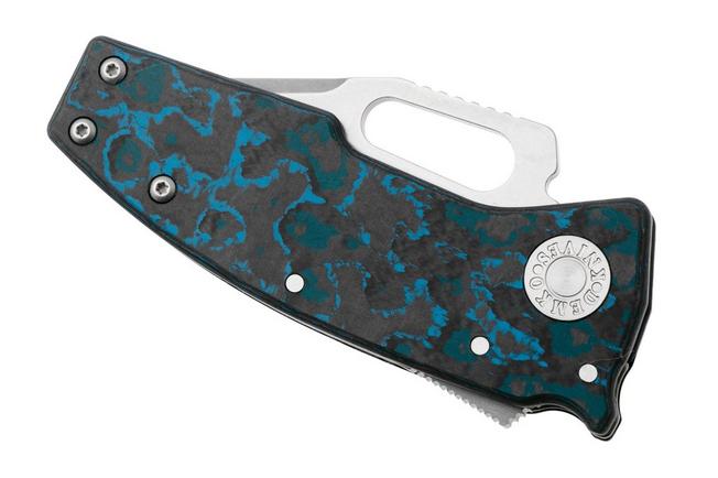 Afbeelding voor Demko Nano-Shark NANO-20CV-FC-ARC-CP Clip Point CPM 20CV, Fat Carbon Arctic Storm, zakmes