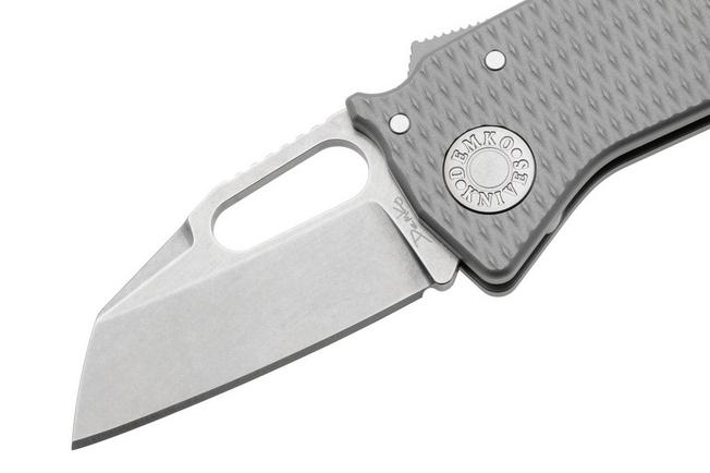 Afbeelding voor Demko Nano-Shark, NANO-20CV-MILLED TI-SF, Stonewashed CPM 20CV Shark Foot, Milled Titanium zakmes