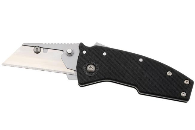 Afbeelding voor Demko Razor-Shark, RAZOR-SHARK-BLACK, Satin Stainless Steel, Black GRN utility zakmes