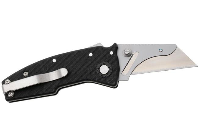 Afbeelding voor Demko Razor-Shark, RAZOR-SHARK-BLACK, Satin Stainless Steel, Black GRN utility zakmes