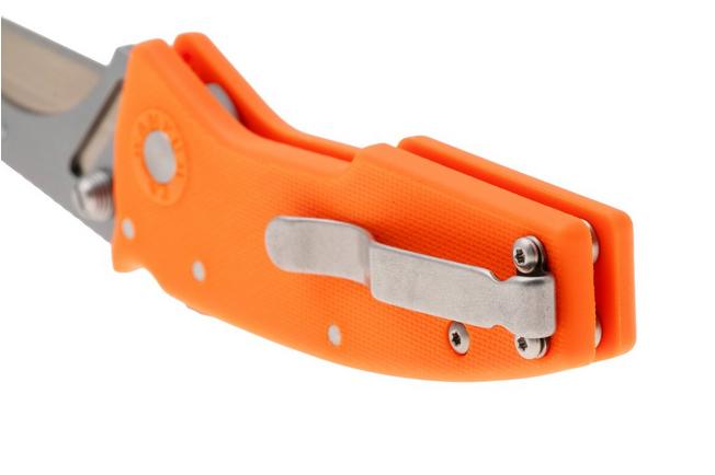 Afbeelding voor Demko Razor-Shark, RAZOR-SHARK-ORANGE, Satin Stainless Steel, Orange GRN utility zakmes