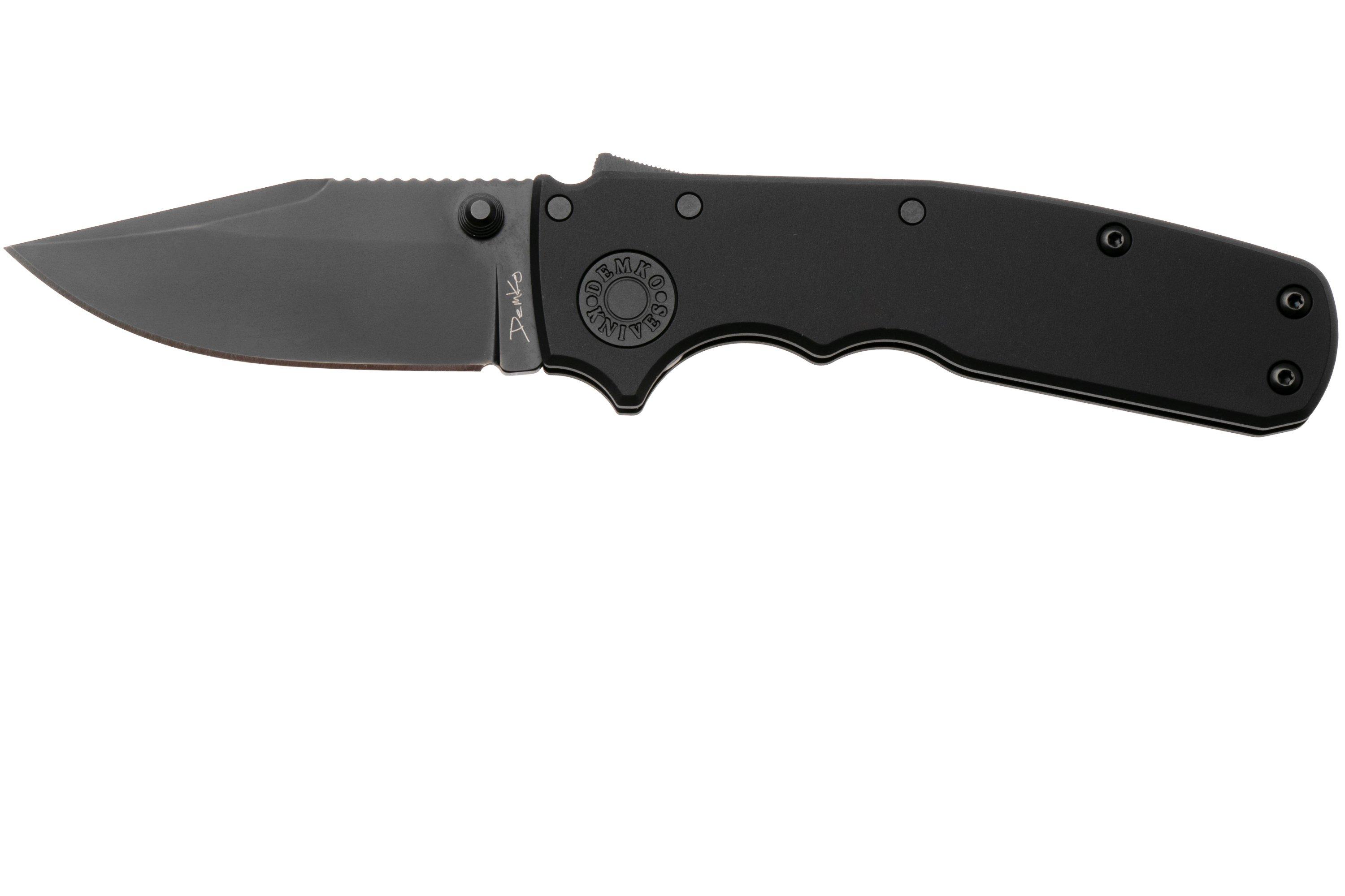 Demko Knives Shark-Cub Shark-Lock SC-20CV-DLC-BLK-CP, Black DLC CPM ...