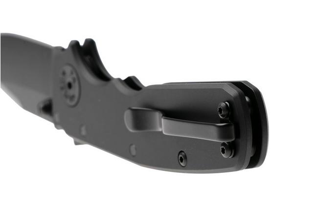 Afbeelding voor Demko Knives Shark-Cub Shark-Lock SC-20CV-DLC-BLK-CP, Black DLC CPM 20CV Clip Point, Stealth Black Aluminium zakmes