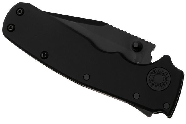 Afbeelding voor Demko Knives Shark-Cub Shark-Lock SC-20CV-DLC-BLK-CP, Black DLC CPM 20CV Clip Point, Stealth Black Aluminium zakmes