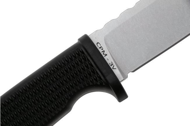 Afbeelding voor Demko Knives American Made FreeReign, Stonewashed CPM 3V Clip Point, USA-FR-3V-BLK-CLP, Black Rubber outdoormes