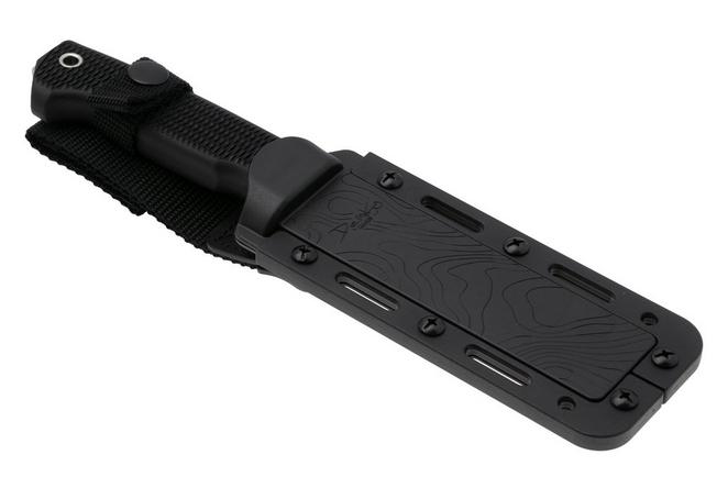 Afbeelding voor Demko Knives American Made FreeReign, Stonewashed CPM 3V Clip Point, USA-FR-3V-BLK-CLP, Black Rubber outdoormes