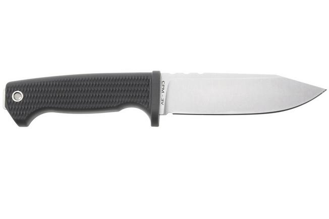 Afbeelding voor Demko Knives American Made FreeReign, Stonewashed CPM 3V Clip Point, USA-FR-3V-GRY-CLP, Grey Rubber outdoormes