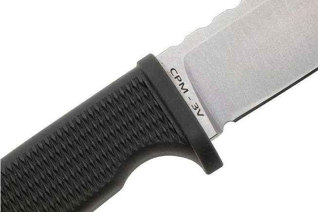 Afbeelding voor Demko Knives American Made FreeReign, Stonewashed CPM 3V Clip Point, USA-FR-3V-GRY-CLP, Grey Rubber outdoormes
