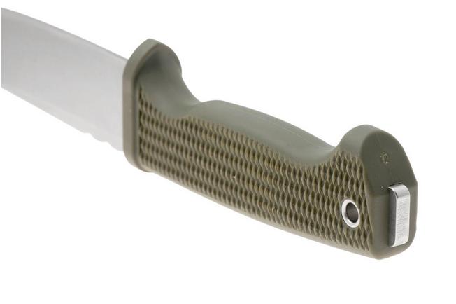 Afbeelding voor Demko Knives American Made FreeReign, Stonewashed CPM 3V Clip Point, USA-FR-3V-ODGRN-CLP, OD-Green Rubber outdoormes