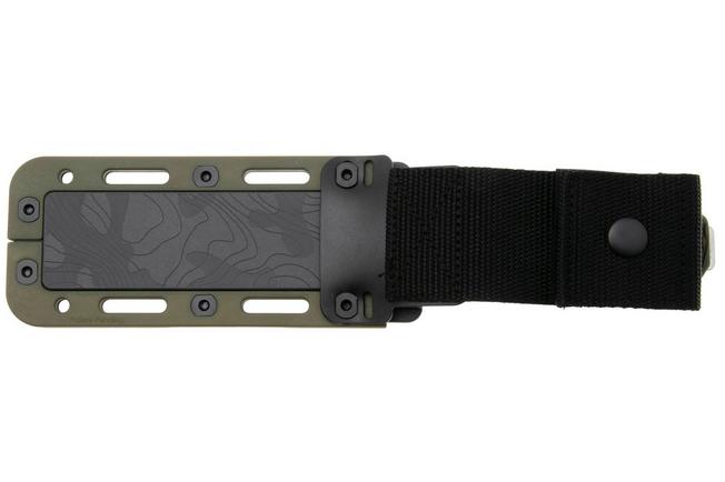 Afbeelding voor Demko Knives American Made FreeReign, Stonewashed CPM 3V Clip Point, USA-FR-3V-ODGRN-CLP, OD-Green Rubber outdoormes