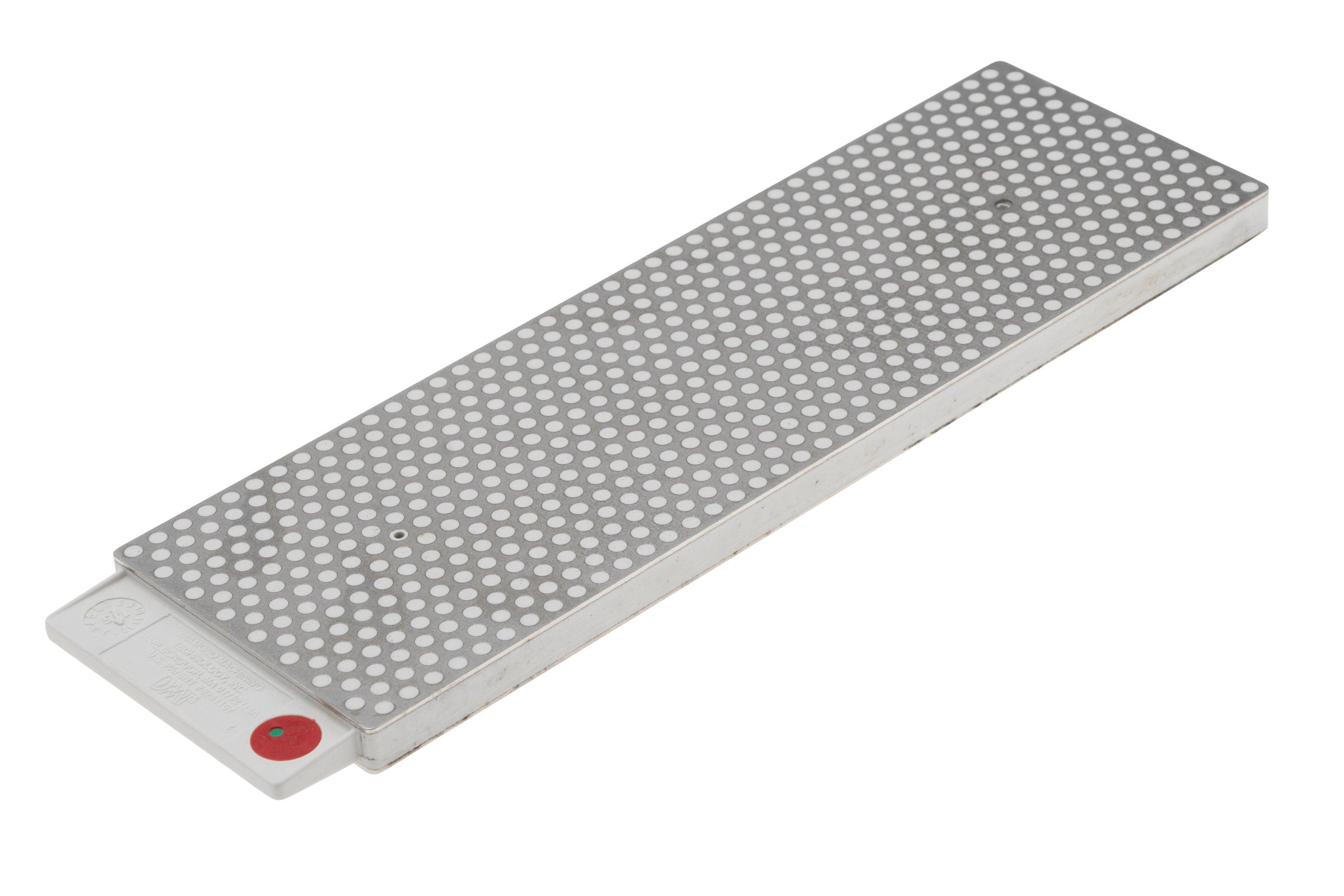 DMT 8-Inch Duo Sharp Bench Stone - Extra-Fine/Fine Hard Coat Diamond Surface With Base, For Sharpening Knives & Ceramic Blades