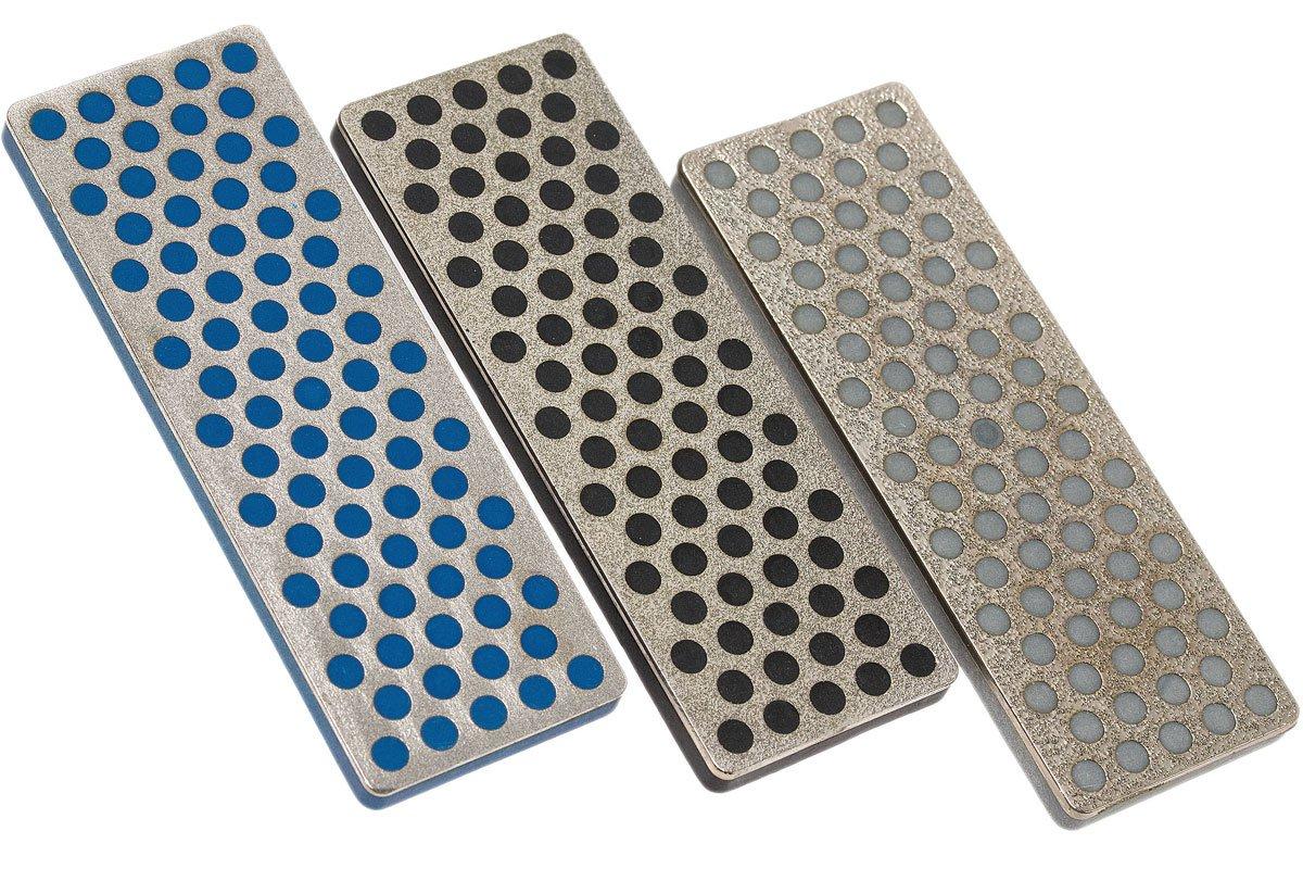 thumbnail image 2 of DMT D2K Mini Diamond Sharpening Stones - Coarse, Fine, Extra Fine 3-Pack (2.5 Inch) 2 of 14
