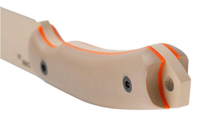 Afbeelding voor Doble O Knives Ronin 2.3, R.023/04, Sand Cerakote Sleipner, Desert G10, vaststaand mes, Ovidio Calvet design