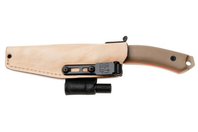 Afbeelding voor Doble O Knives Ronin 2.3, R.023/04, Sand Cerakote Sleipner, Desert G10, vaststaand mes, Ovidio Calvet design