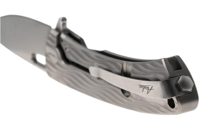 Afbeelding voor DPx Aculus DPACF050, Stonewashed CPM MagnaCut, Gray Titanium zakmes