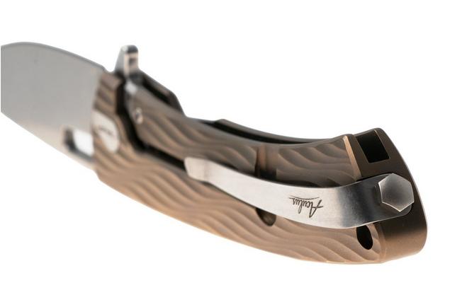 Afbeelding voor DPx Aculus DPACF051, Stonewashed CPM MagnaCut, Bronze Titanium zakmes