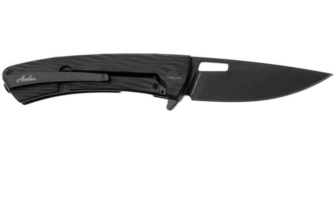 Afbeelding voor DPx Aculus DPACF052, Black PVD CPM MagnaCut, Triple Black Titanium zakmes