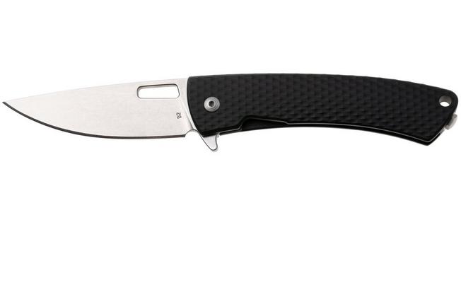Afbeelding voor DPx Aculus DPACF053, Stonewashed D2, Diamond Black Aluminum zakmes