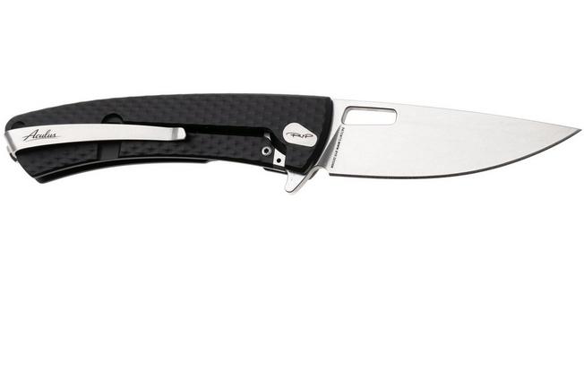 Afbeelding voor DPx Aculus DPACF053, Stonewashed D2, Diamond Black Aluminum zakmes